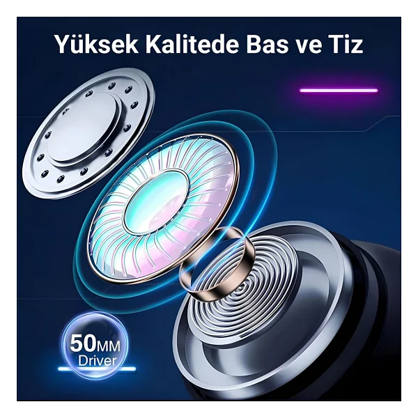 Aula S505 RGB USB Kablolu Kulak Üstü Oyuncu Kulaklığı - Görsel 7