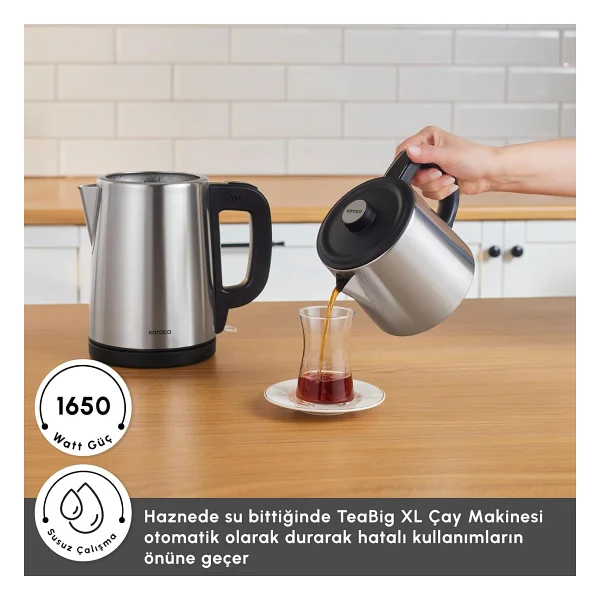 Karaca Teabig XL 2in1 Çelik Çay Makinesi - Görsel 3