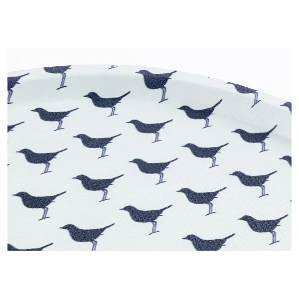 Madame Coco Reve Bleu Oiseau Yuvarlak 36.5 cm Kaydırmaz Tepsi - Görsel 3