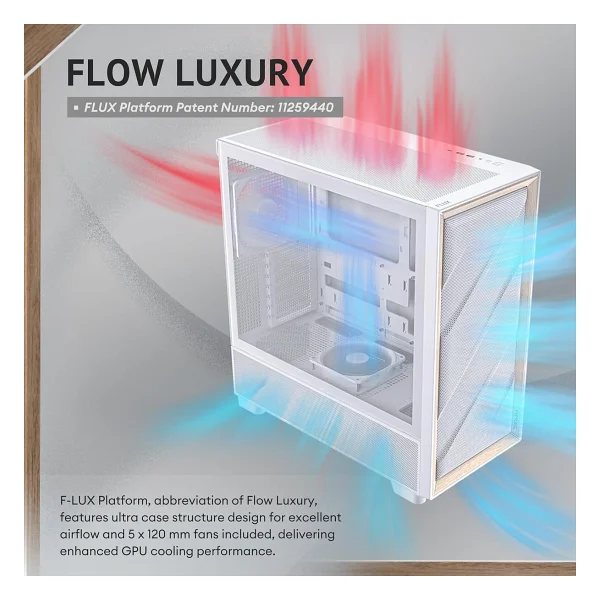 Antec FLUX Fanlı E-ATX Oyuncu Kasası - Görsel 2