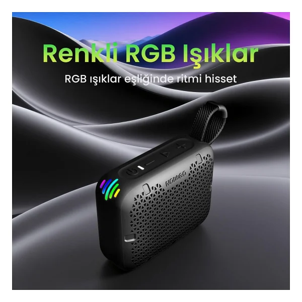 Nowgo Stone M1 Kahverengi Bluetooth Hoparlör - Görsel 7