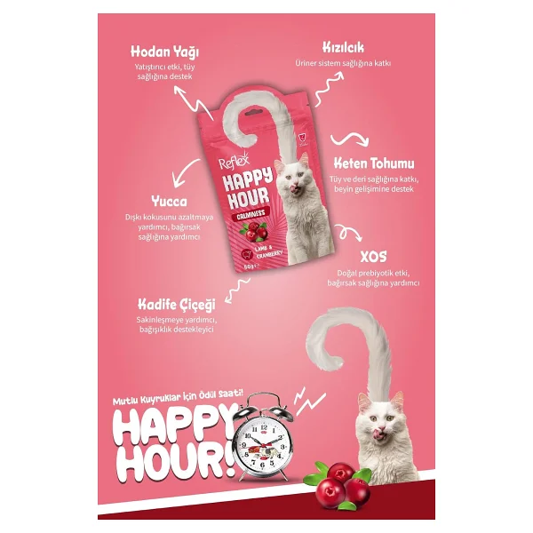 Reflex Happy Hour Sakinleşmeyi Destekleyici 60 Gr Kedi Ödül Maması - Görsel 4