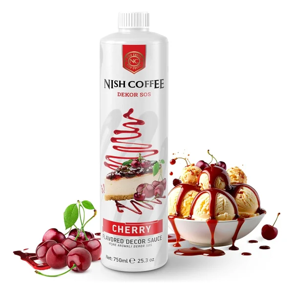 Nish Vişne Aromalı Dekor Sos 750 gr - Görsel 4