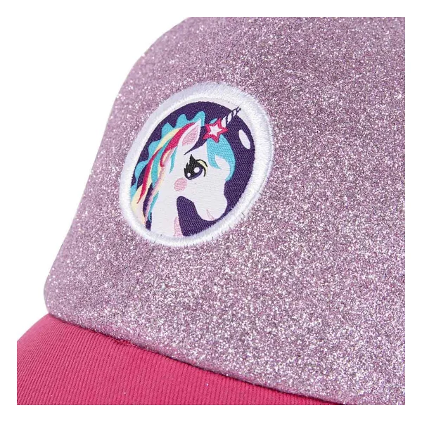 Milk&Moo Ayris 7-10 Yaş Kız Çocuk Şapkası - Unicorn Temalı, Simli Pembe Ve Mor Renkli, Ayarlanabilir Ve Nefes Alabilir Tasarım - Görsel 4