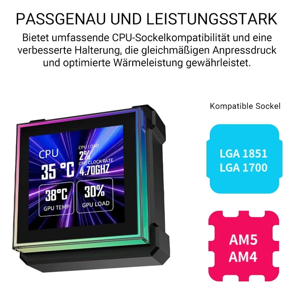 Lian Li Hydroshift Iı Lcd-S 360cl G89.Ghs2lcds36cb.00 Siyah İşlemci Sıvı Soğutucu - Görsel 6