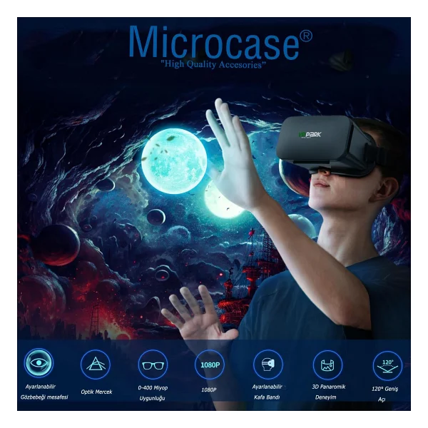 Microcase Vrpark V6 3d Sanal Gerçeklik Gözlüğü-Al4740 - Görsel 2
