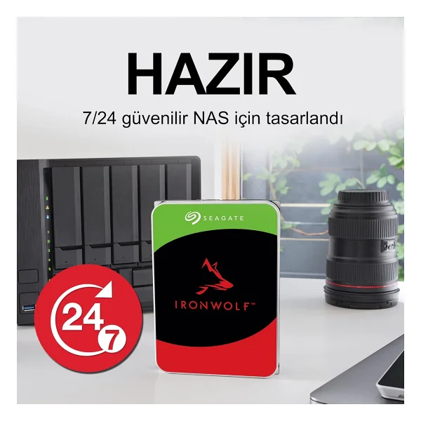 Seagate Ironwolf St8000vn004 Sata 3.0 7200 Rpm 3.5'' 8 TB Harddisk - Görsel 4
