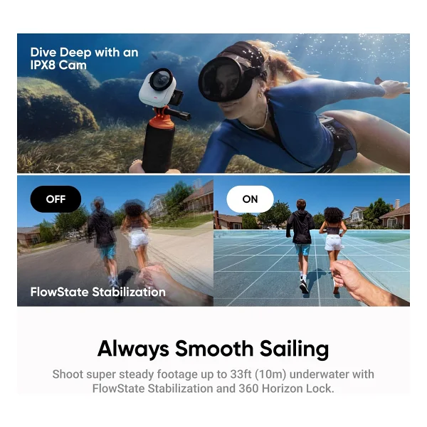 Insta360 Go Ultra Beyaz Aksiyon Kamerası - Creator Kit - Görsel 8
