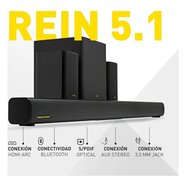 Thonet & Vander Rein 200W 5.1 Kanal 200 W Soundbar - Görsel 2