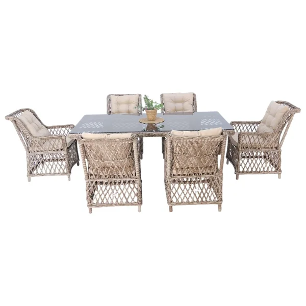 Rehome Alaska 43 100x200 Cm Rattan Bahçe & Balkon Takımı - Görsel 2