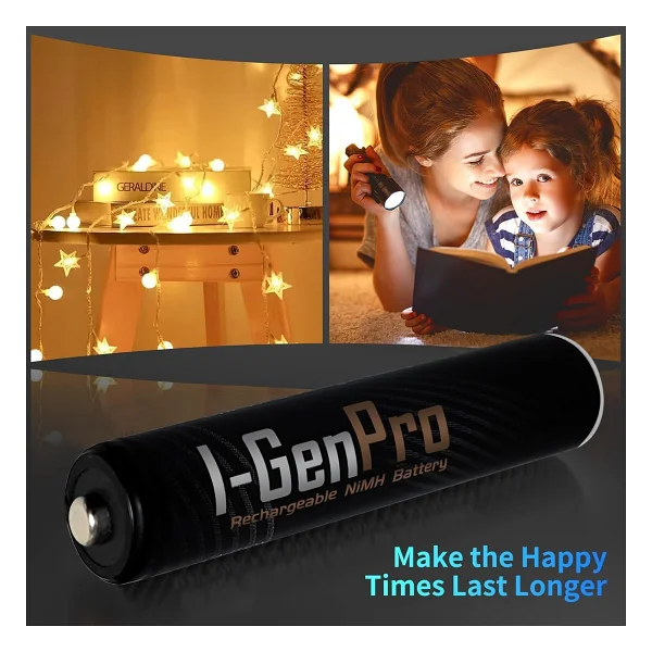 I-Gen P102 1.2v 1100 mAh 2'li Şarjlı Aaa İnce Kalem Pil - Görsel 8