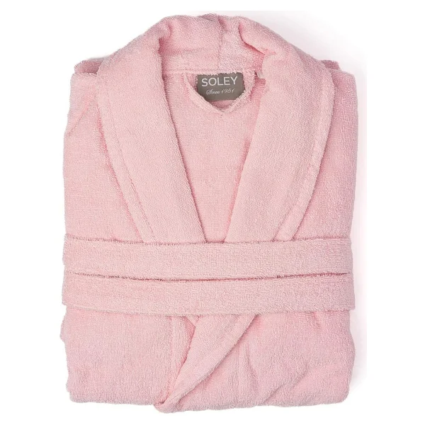 Soley Minerva Ekstra Yumuşak %100 Pamuk Kadın / Erkek Unisex Bornoz - Görsel 9