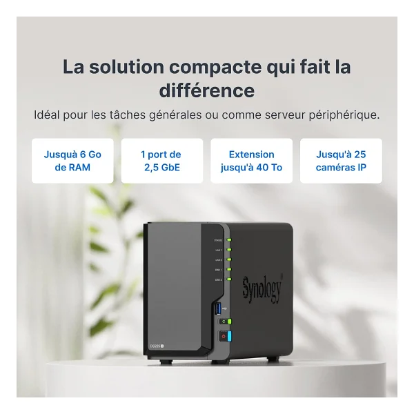 Synology DS225 Plus Nas Depolama Ünitesi - Görsel 3