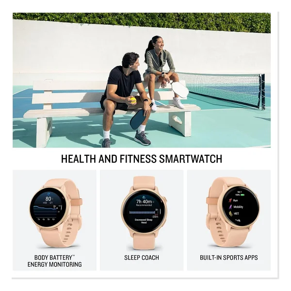 Garmin Vivoactive 6 Pembe Akıllı Saat - Görsel 2