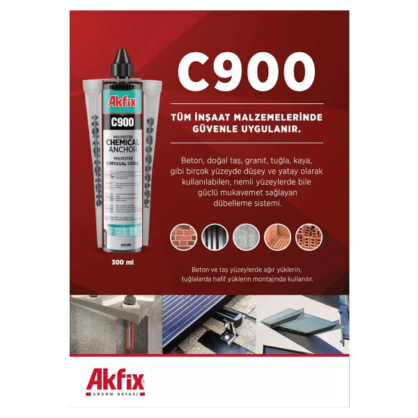 Akfix C900 345 ml Kimyasal Dübel - Görsel 2