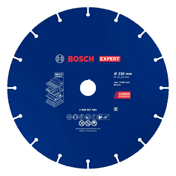 Bosch 1x EXPERT Carbide Multi Wheel Kesici Diskler (Sert ahşap, Çivili ahşap, Plastik, Alçıpan panel, Ø 76 mm, Aksesuar Mini Avuç Taşlama Makinesi) - Görsel 9