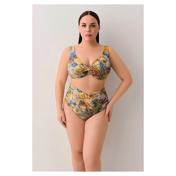 Suwen Freya Önü Burgulu Bikini Üst - Görsel 2