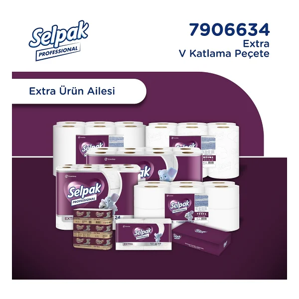 Selpak Prof Pro Ekstra 200x24 V Kat.Peçete - Görsel 7