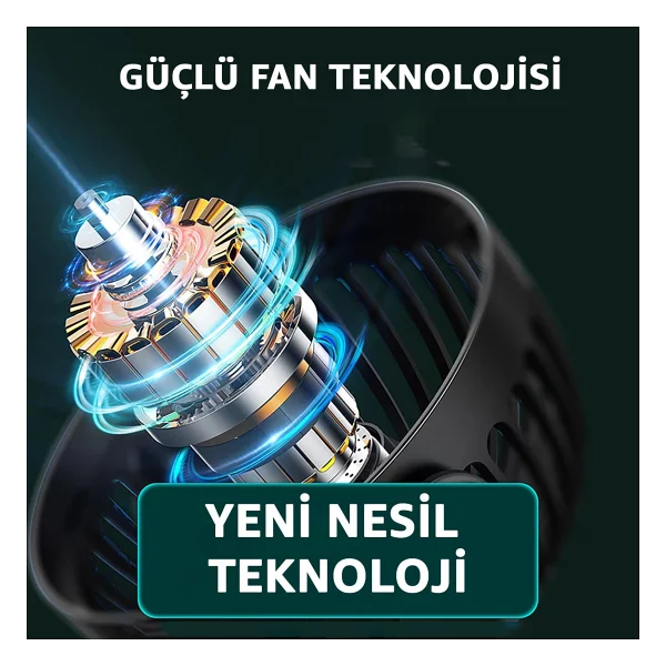 ROBEVE Şarjlı USB Mini Klipsli Vantilatör Fan - 3 Kademeli - 360° Hareketli - Bebek Arabası, Ofis, Masaüstü, Kamp Kullanımı İçin Uygun - Sessiz ve Taşınabilir - Asorti Renk - Görsel 6