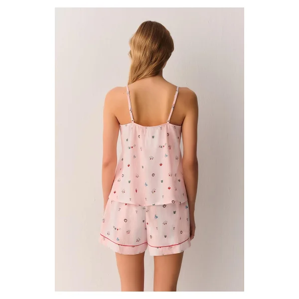 Suwen Smile Atlet Şort Pijama Takımı - Görsel 3