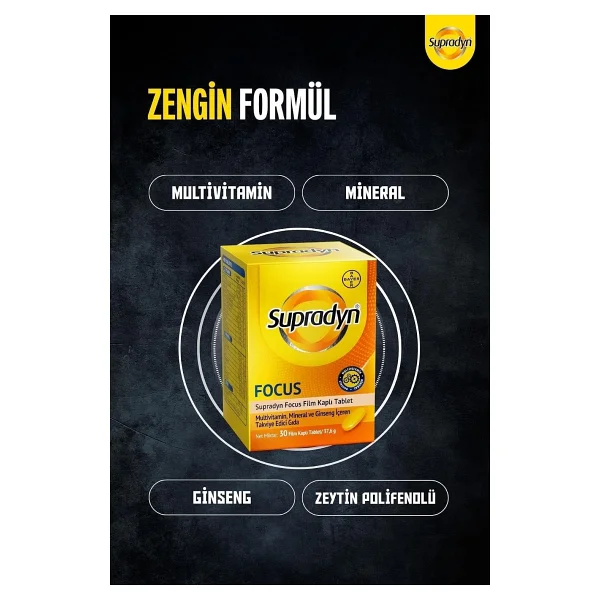 Supradyn Energy Focus 30 Tablet - Görsel 3