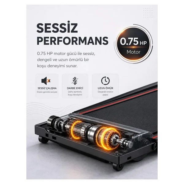 Voit Premium Compact Katlanabilir Koşu Bandı - Görsel 3