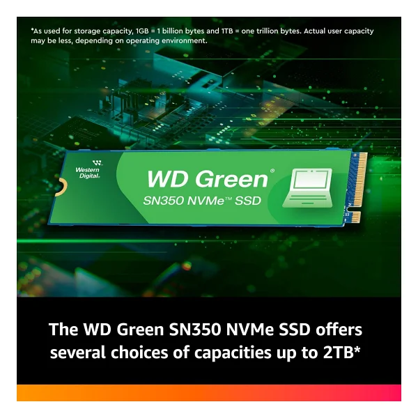 Western Digital Green Sn350 Wds500g2g0c Pcı-Express 3.0 500 GB M.2 SSD - Görsel 3