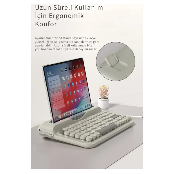 Ajazz AF84 TKL Yeşil Kablosuz Klavye - Görsel 5
