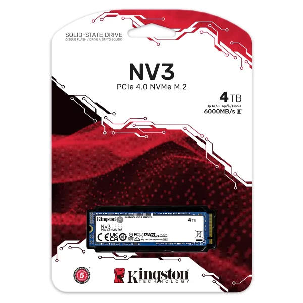 Kingston Nv3 Snv3s/4000g Pcı-Express 4.0 4 TB M.2 SSD - Görsel 4