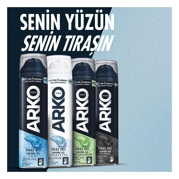 Arko Men Black 2 İn 1 200 Ml Tıraş Jeli - Görsel 3