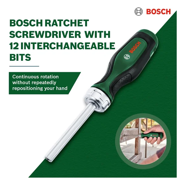 Bosch 1600a02bx2 12 Parça Cırcırlı Tornavida Seti - Görsel 3