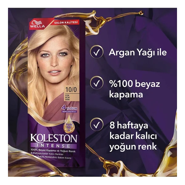 Koleston Intense 10.0 Çok Açık Sarı Saç Boyası - Görsel 6