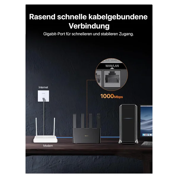 Tenda 4G08 AC1200 2PORT 4 Anten 4G LTE Indoor SIM Kart Girişli Router - Görsel 7