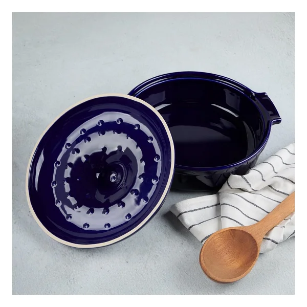 Aryıldız Elissa Kobalt 27 cm Kapaklı Fırın Kabı - Görsel 5
