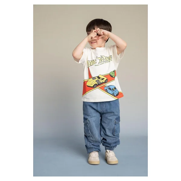 DeFacto %100 Pamuk Jogger Fit Jean Pantolon Erkek Bebek G6143A526SP - Görsel 4