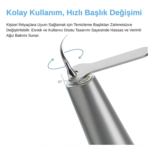 Npo M1 5mp Kameralı Uv'li 5 Modlu Ultrasonic Diş Beyazlatma Tartar Plak Diş Taşı Temizleme Cihazı - Görsel 6