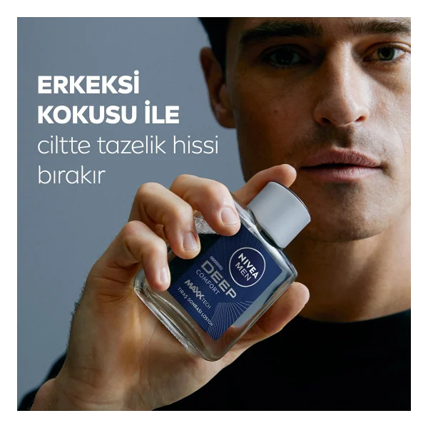 Nıvea Men Erkek Deep Comfort Tıraş Sonrası Losyon 100 Ml,Nemlendirici,Tahrişe Ve Kurumaya Karşı Koruma,Yenileyici - Görsel 6