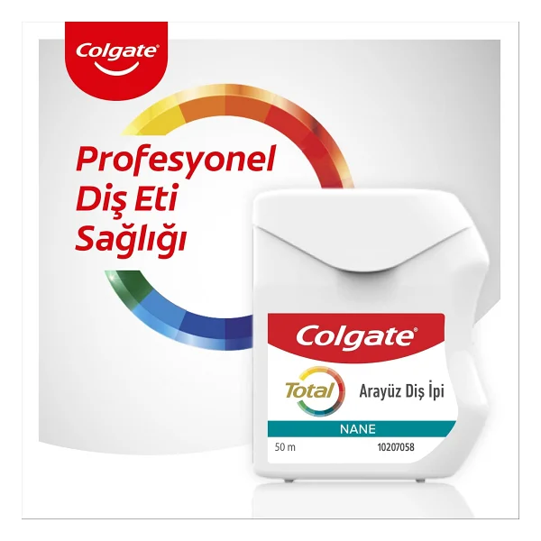 Colgate Total Profesyonel Diş Eti Sağlığı Nane Aromalı 50 M Diş İpi - Görsel 7