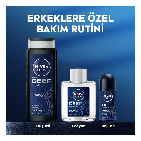Nıvea Men Erkek Deep Comfort Tıraş Sonrası Losyon 100 Ml,Nemlendirici,Tahrişe Ve Kurumaya Karşı Koruma,Yenileyici - Görsel 7