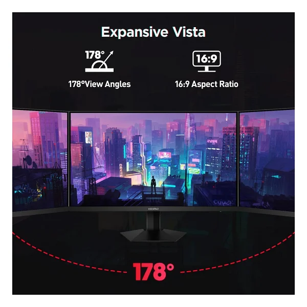 Koorui G2421V 23.8" 1 ms 2K IPS 180 Hz Oyuncu Monitörü - Görsel 5