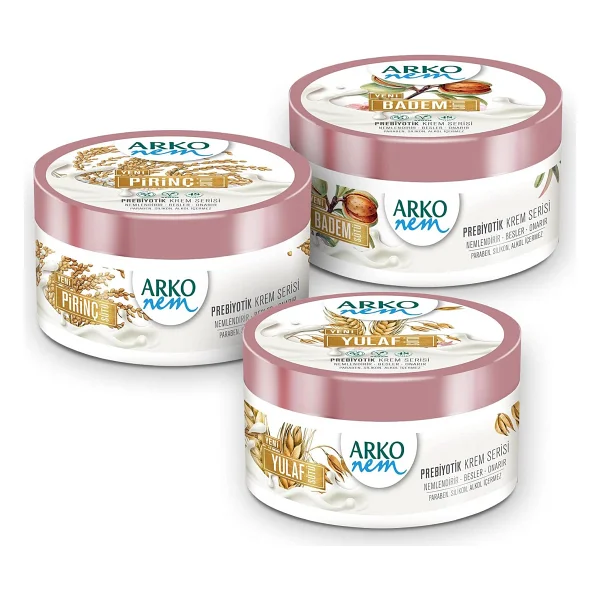 Arko Nem Prebiyotik Krem Serisi Pirinç Sütü 250 ml El ve Vücut Kremi - Görsel 3