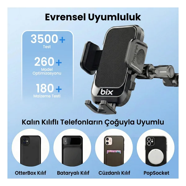 Bix Bxch15 Vakumlu Araç Telefon Tutucu - Görsel 4