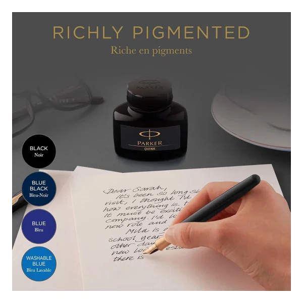 Parker Quink 57 Ml Dolma Kalem Mürekkebi Mavi - Görsel 2