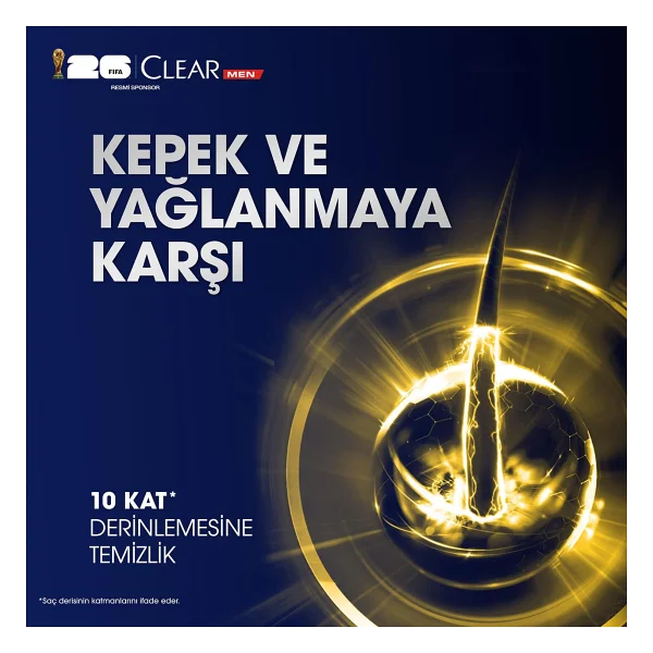 Clear Men Cool Sport Menthol 600 Ml Kepek Şampuanı - Görsel 8