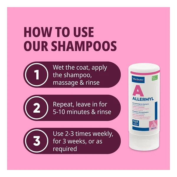 Virbac Allermyl Dermatolojik 200 Ml Kedi Köpek Şampuanı - Görsel 6
