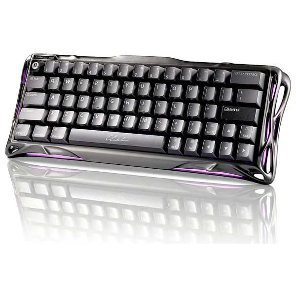 Gravastar Mercury V60 Pro Chrome Silver Deluxe Edition RGB %60 Tkl Ufo Magnetic Switch Kablolu Mekanik Oyuncu Klavyesi - Görsel 10