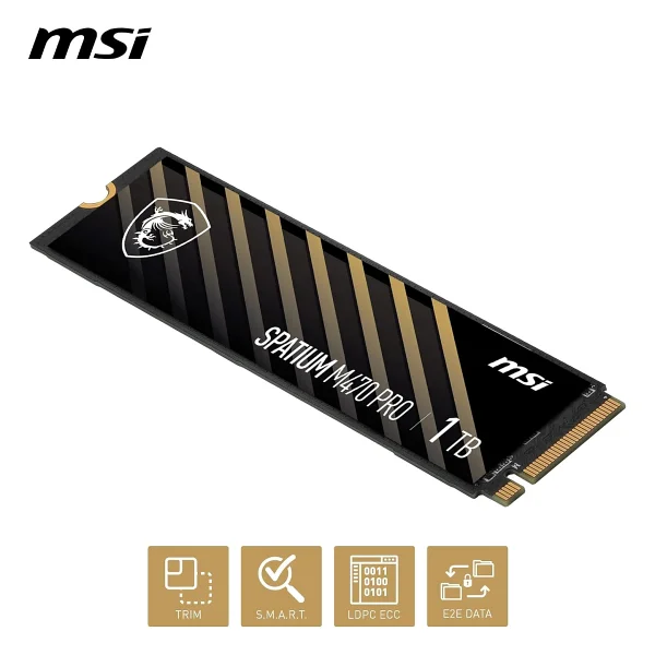 Msı Spatium M470 Pro Pcı-Express 4.0 1 TB M.2 SSD - Görsel 6