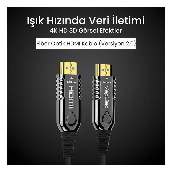 Veggieg V-H717 60 M 4K Hdmı Kablo - Görsel 2