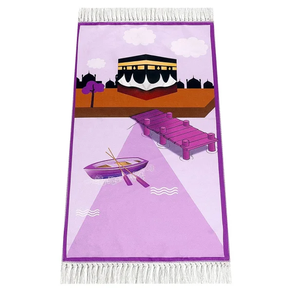 İhvan Online Dijital Baskılı Çocuk Seccadesi - Balonlu Camili - 44 X 78 cm - Görsel 9