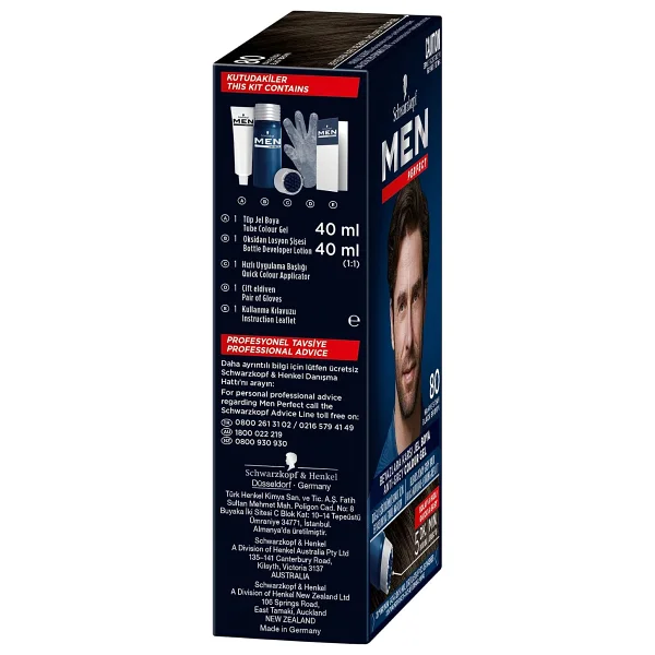Men Perfect 80 Kahve Siyah Erkek Saç Boyası - Görsel 4